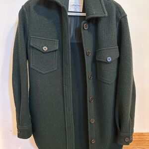 Aritzia Wilfred Free Forest Green Ganna Shirt Jacket